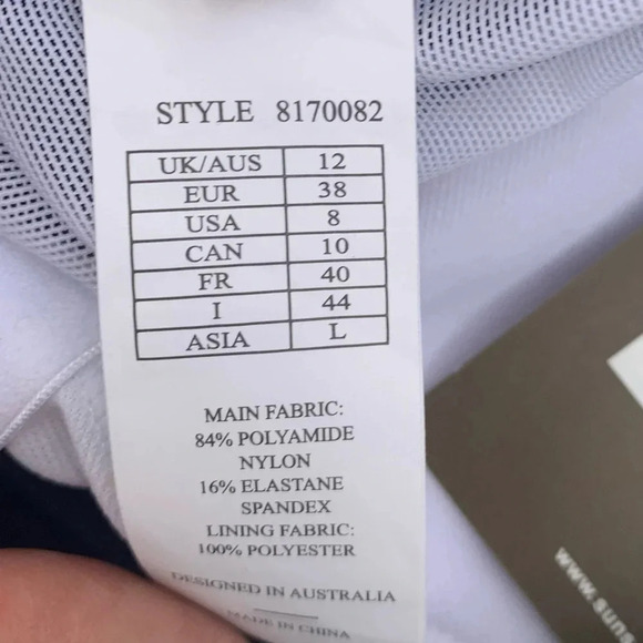 NWT Sunseeker Swimwear One Piece Printed Modest Swimsuit with attached skirt - Picture 11 of 13